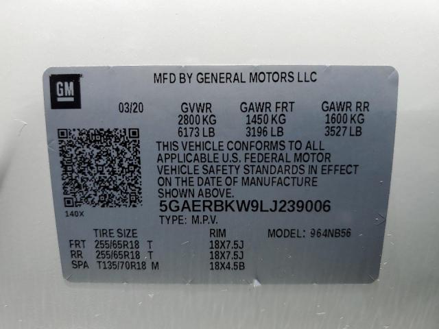 Photo 12 VIN: 5GAERBKW9LJ239006 - BUICK ENCLAVE 