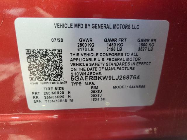 Photo 11 VIN: 5GAERBKW9LJ268764 - BUICK ENCLAVE ES 