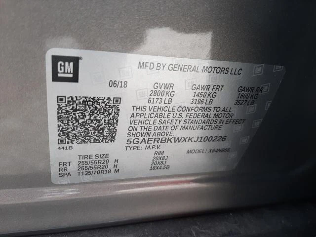 Photo 13 VIN: 5GAERBKWXKJ100226 - BUICK ENCLAVE ES 