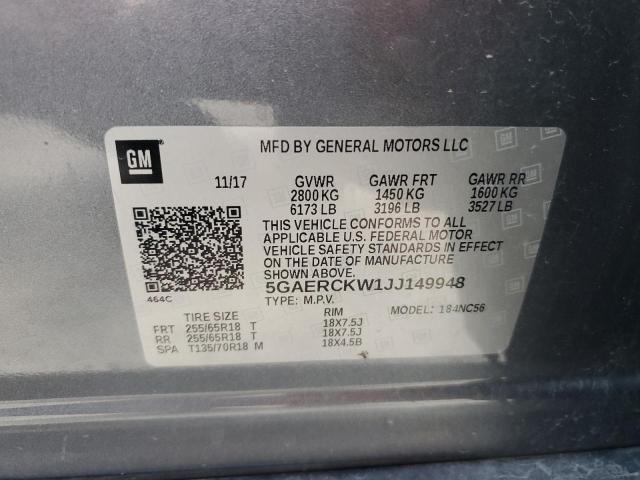 Photo 12 VIN: 5GAERCKW1JJ149948 - BUICK ENCLAVE 