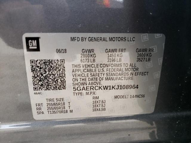 Photo 9 VIN: 5GAERCKW1KJ108964 - BUICK ENCLAVE PR 