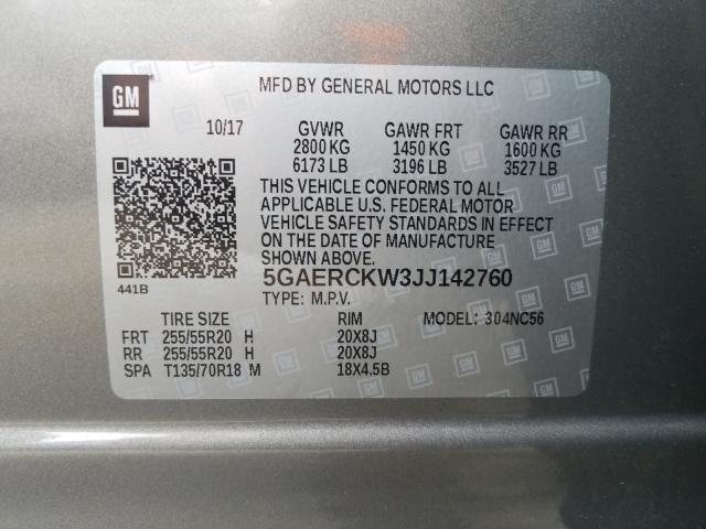 Photo 9 VIN: 5GAERCKW3JJ142760 - BUICK ENCLAVE PR 