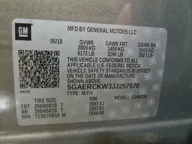 Photo 9 VIN: 5GAERCKW3JJ257570 - BUICK ENCLAVE PR 