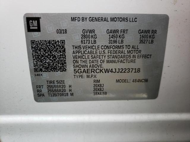 Photo 9 VIN: 5GAERCKW4JJ223718 - BUICK ENCLAVE PR 