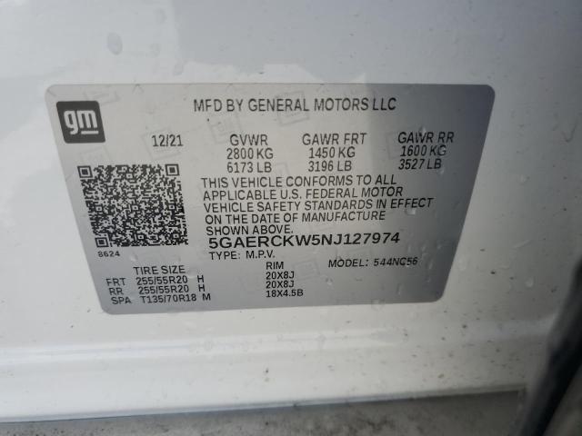 Photo 12 VIN: 5GAERCKW5NJ127974 - BUICK ENCLAVE 