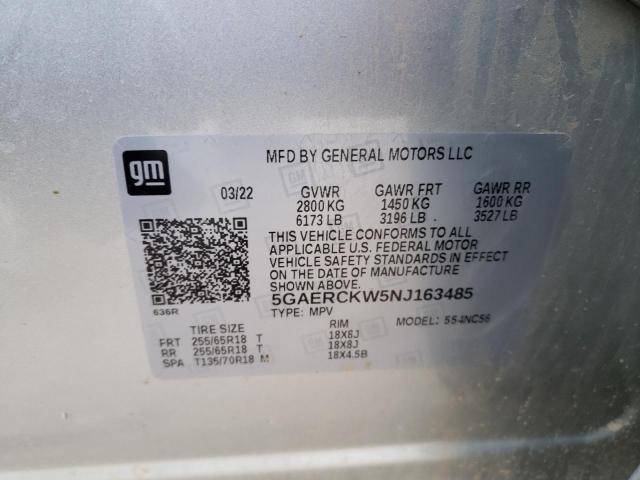 Photo 12 VIN: 5GAERCKW5NJ163485 - BUICK ENCLAVE 