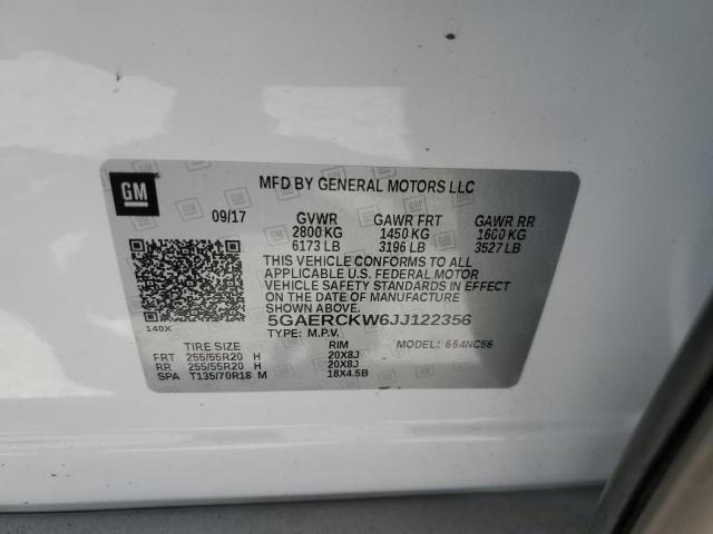 Photo 13 VIN: 5GAERCKW6JJ122356 - BUICK ENCLAVE PR 