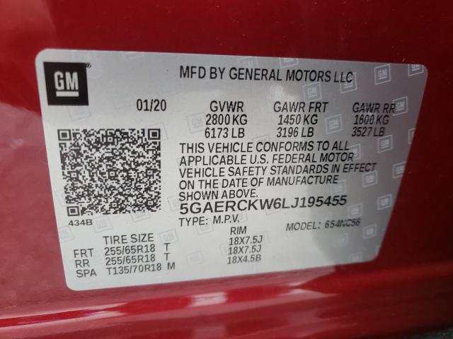 Photo 9 VIN: 5GAERCKW6LJ195455 - BUICK ENCLAVE PR 