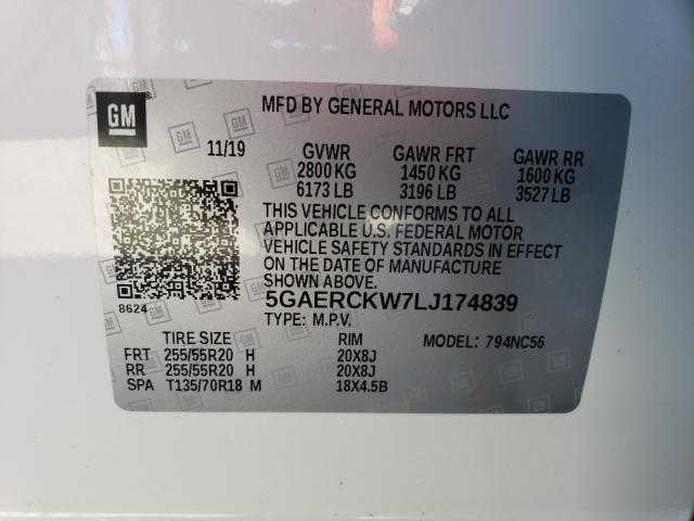 Photo 9 VIN: 5GAERCKW7LJ174839 - BUICK ENCLAVE 