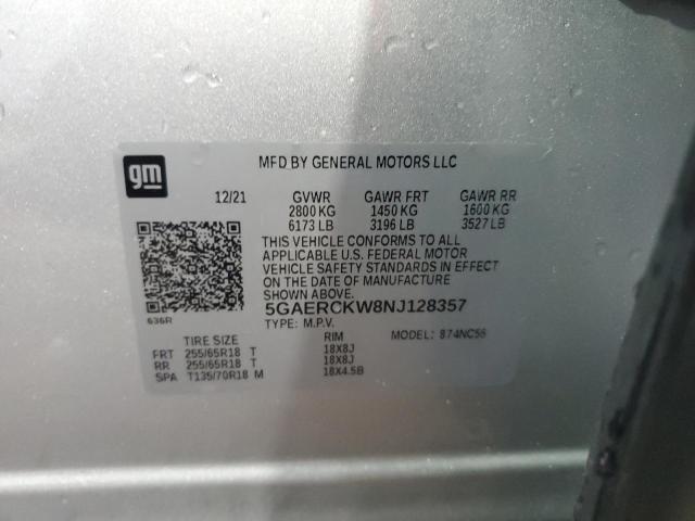 Photo 12 VIN: 5GAERCKW8NJ128357 - BUICK ENCLAVE PR 