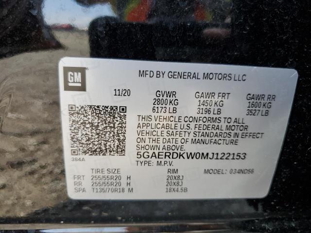 Photo 12 VIN: 5GAERDKW0MJ122153 - BUICK ENCLAVE 