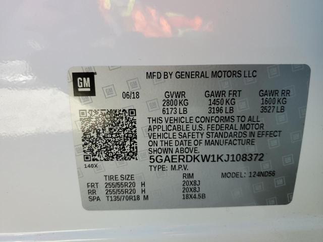 Photo 9 VIN: 5GAERDKW1KJ108372 - BUICK ENCLAVE AV 