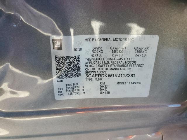 Photo 13 VIN: 5GAERDKW1KJ113281 - BUICK ENCLAVE AV 