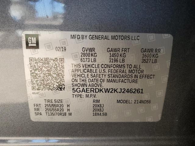 Photo 12 VIN: 5GAERDKW2KJ246261 - BUICK ENCLAVE AV 