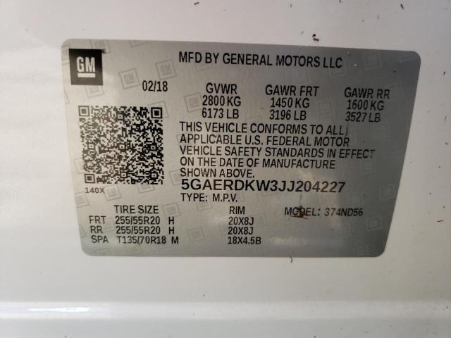 Photo 12 VIN: 5GAERDKW3JJ204227 - BUICK ENCLAVE AV 