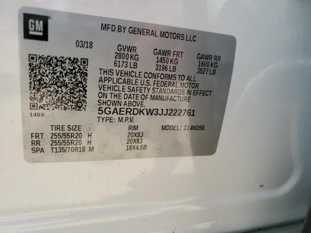 Photo 13 VIN: 5GAERDKW3JJ222761 - BUICK ENCLAVE AV 