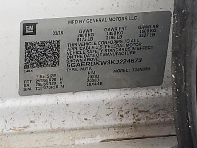 Photo 12 VIN: 5GAERDKW3KJ224673 - BUICK ENCLAVE 