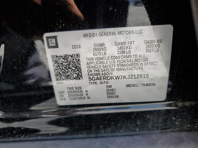 Photo 13 VIN: 5GAERDKW7KJ212915 - BUICK ENCLAVE AV 