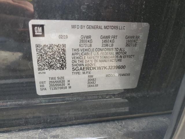 Photo 13 VIN: 5GAERDKW7KJ239600 - BUICK ENCLAVE AV 