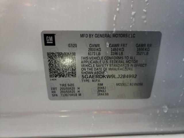 Photo 9 VIN: 5GAERDKW9LJ284992 - BUICK ENCLAVE AV 