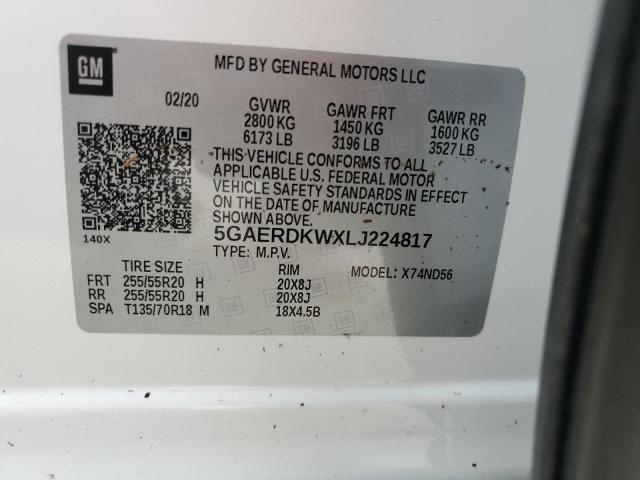 Photo 13 VIN: 5GAERDKWXLJ224817 - BUICK ENCLAVE AV 