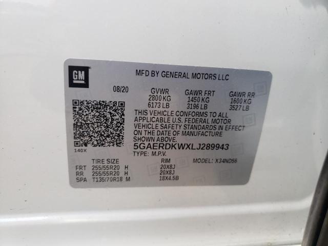 Photo 12 VIN: 5GAERDKWXLJ289943 - BUICK ENCLAVE AV 