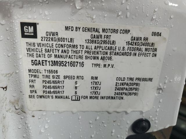 Photo 12 VIN: 5GAET13M952160716 - BUICK RAINIER 