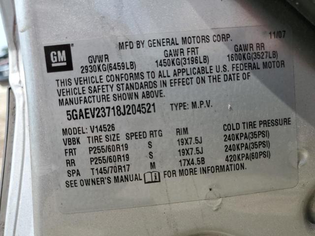 Photo 12 VIN: 5GAEV23718J204521 - BUICK ENCLAVE CX 