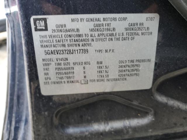 Photo 12 VIN: 5GAEV23728J117789 - BUICK ENCLAVE CX 