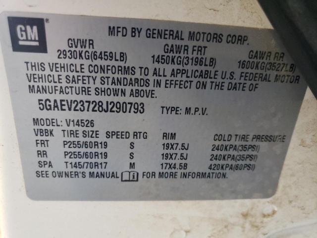 Photo 12 VIN: 5GAEV23728J290793 - BUICK ENCLAVE CX 