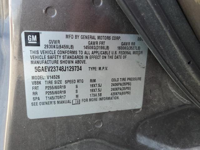 Photo 12 VIN: 5GAEV23748J129734 - BUICK ENCLAVE CX 