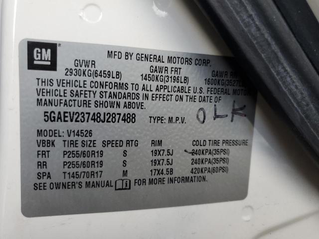 Photo 11 VIN: 5GAEV23748J287488 - BUICK ENCLAVE CX 