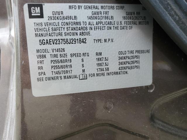 Photo 13 VIN: 5GAEV23758J291842 - BUICK ENCLAVE 