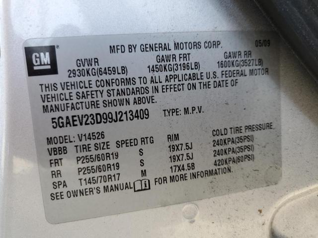 Photo 12 VIN: 5GAEV23D99J213409 - BUICK ENCLAVE 