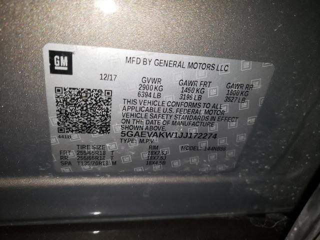 Photo 9 VIN: 5GAEVAKW1JJ172274 - BUICK ENCLAVE ES 