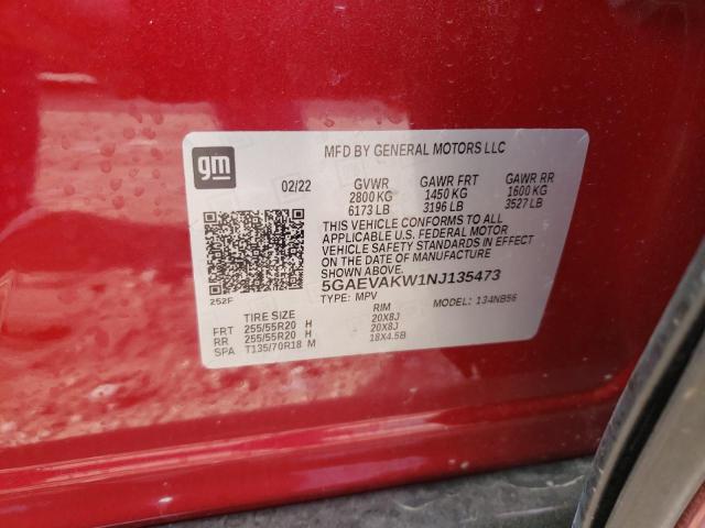 Photo 11 VIN: 5GAEVAKW1NJ135473 - BUICK ENCLAVE 