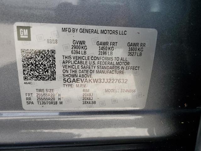 Photo 9 VIN: 5GAEVAKW3JJ227632 - BUICK ENCLAVE ES 