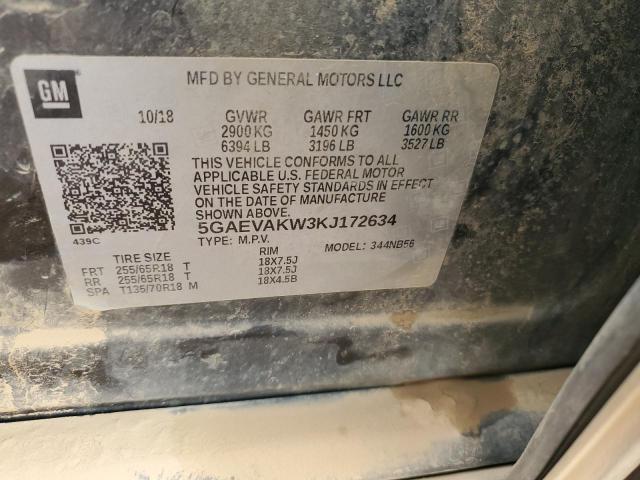 Photo 12 VIN: 5GAEVAKW3KJ172634 - BUICK ENCLAVE ES 