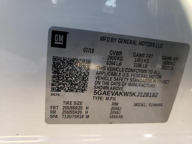 Photo 9 VIN: 5GAEVAKW5KJ128182 - BUICK ENCLAVE ES 