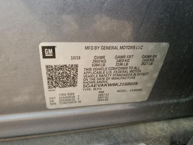 Photo 12 VIN: 5GAEVAKW6KJ168609 - BUICK ENCLAVE ES 