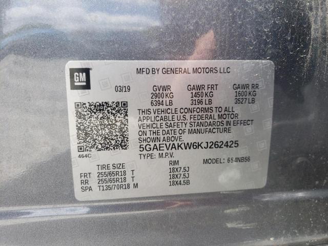 Photo 12 VIN: 5GAEVAKW6KJ262425 - BUICK ENCLAVE ES 