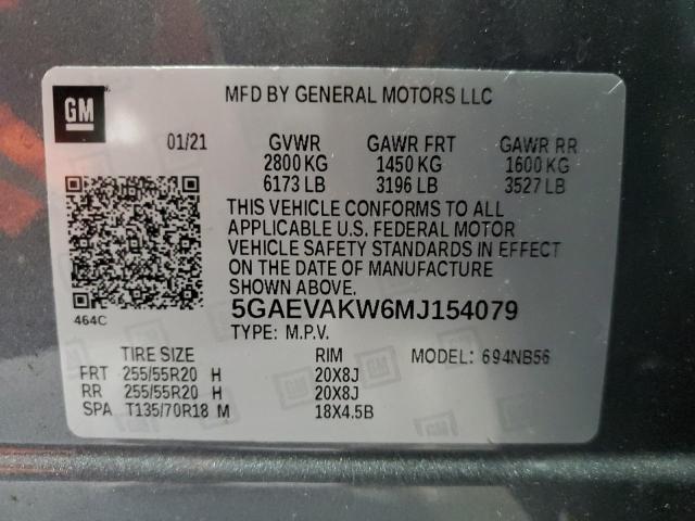 Photo 12 VIN: 5GAEVAKW6MJ154079 - BUICK ENCLAVE ES 