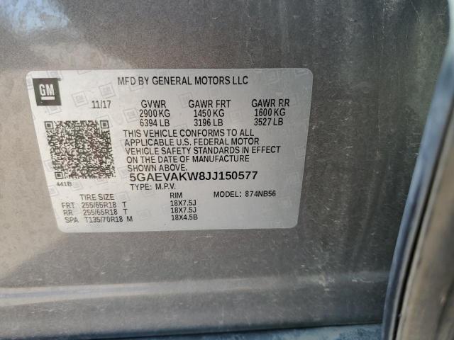 Photo 12 VIN: 5GAEVAKW8JJ150577 - BUICK ENCLAVE ES 