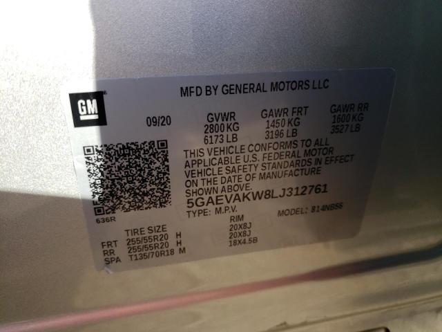 Photo 13 VIN: 5GAEVAKW8LJ312761 - BUICK ENCLAVE ES 