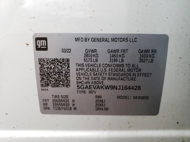 Photo 12 VIN: 5GAEVAKW9NJ164428 - BUICK ENCLAVE 