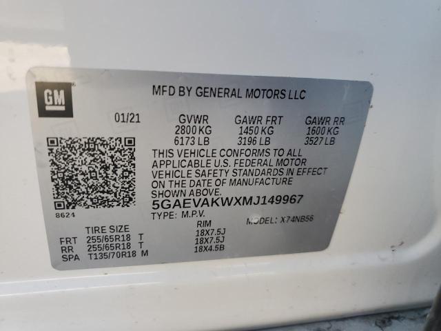 Photo 12 VIN: 5GAEVAKWXMJ149967 - BUICK ENCLAVE 