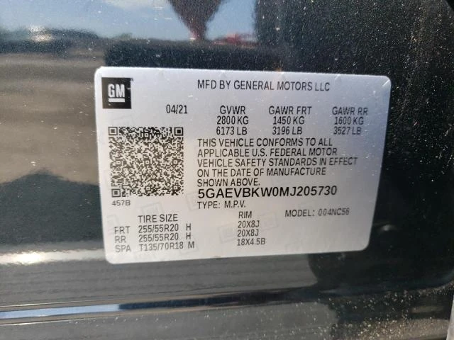 Photo 12 VIN: 5GAEVBKW0MJ205730 - BUICK ENCLAVE PR 