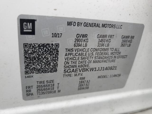 Photo 13 VIN: 5GAEVBKW1JJ140821 - BUICK ENCLAVE 