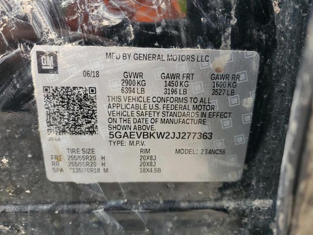 Photo 12 VIN: 5GAEVBKW2JJ277363 - BUICK ENCLAVE PR 