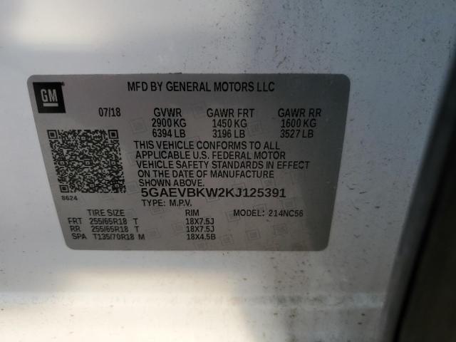 Photo 12 VIN: 5GAEVBKW2KJ125391 - BUICK ENCLAVE 